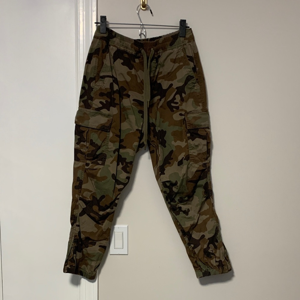 Polo by Ralph Lauren Olive & Brown Camo Cargo Ankle Pants